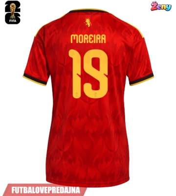 Lacne Ženy Futbalové dres Belgicko Diego Moreira #19 MS 2026 Krátky Rukáv - Domáci